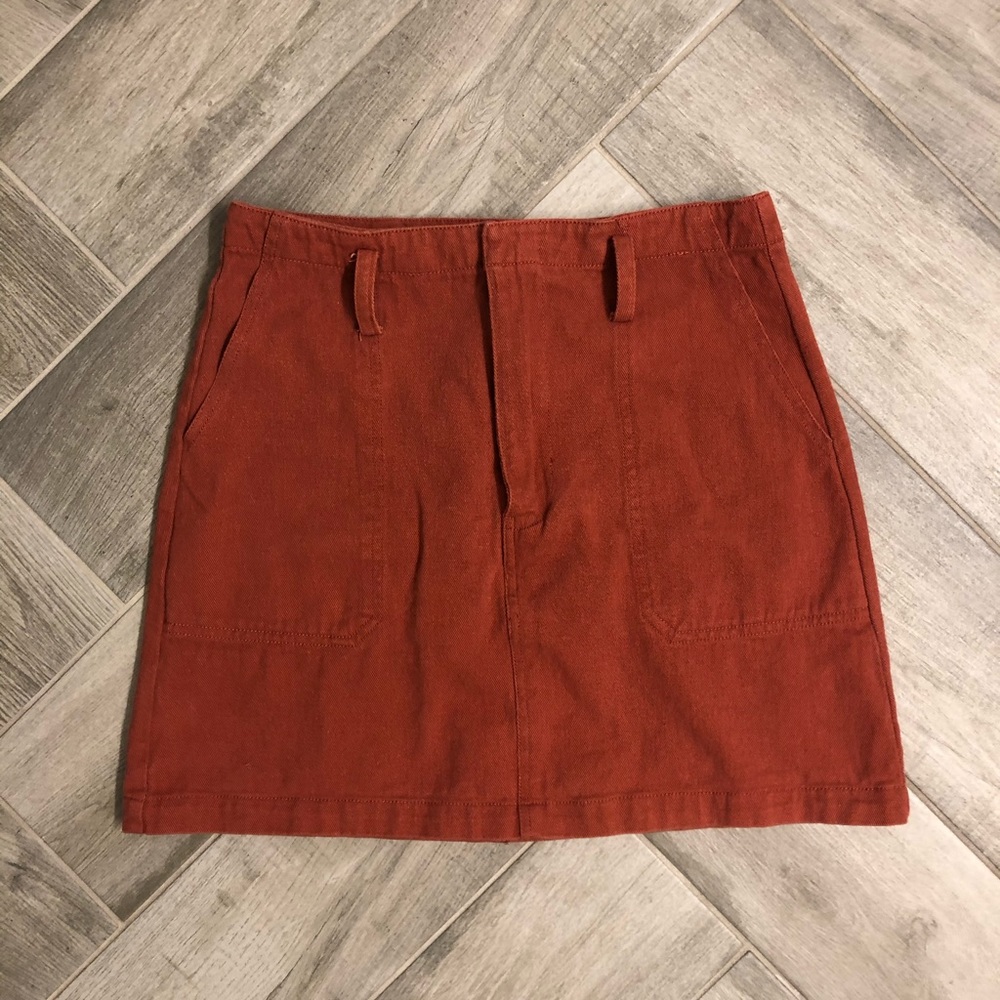 Denim coral skirt